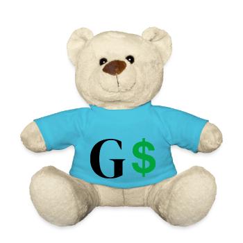 Letter g dollar - Teddy Bear - atoll blue - Front