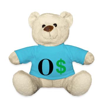Buchstabe o Dollar - Teddy - Atollblau - Vorne