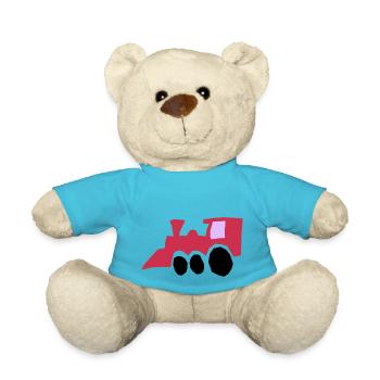 eisenbahn zug tram train railroad railway locomoti - Teddy - Atollblau - Vorne