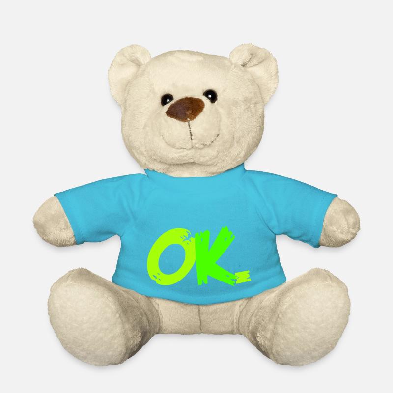 ok neon - Nounours - bleu outremer
