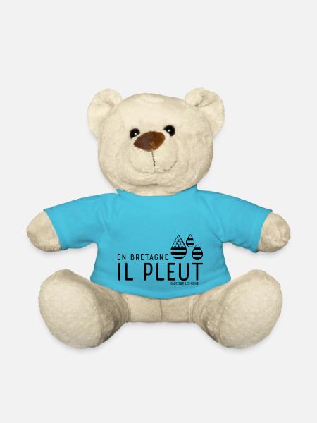 En Bretagne, il pleut... - Nounours - bleu outremer