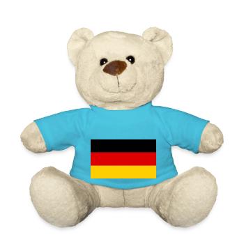 Germany flag 🇩🇪 - Teddy Bear - atoll blue - Front