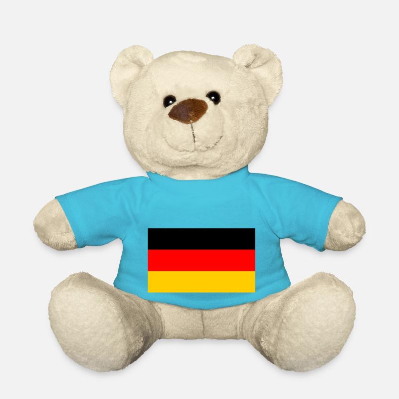 Deutsche Flagge - Deutsche Flagge - Teddy - Atollblau