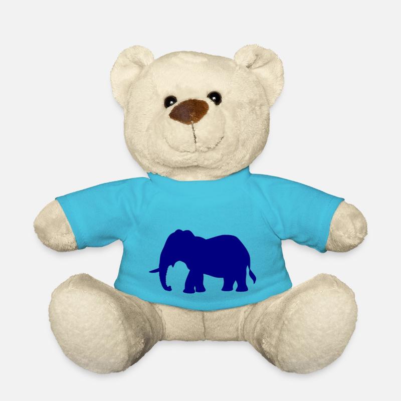 Elephant - Teddy Bear - atoll blue