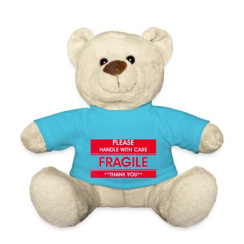 zerbrechlich zerbrechlich diese Seite nach oben - Teddy - Atollblau - Vorne