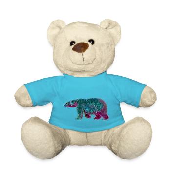 Polar bear - Teddy Bear - atoll blue - Front