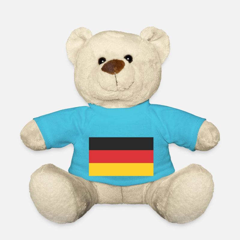 Germany Flag - Teddy Bear - atoll blue