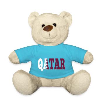 Qatar - Teddy Bear - atoll blue - Front