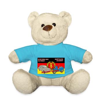 Egal was du fährst Hauptsache es kommt aus´m Osten - Teddy - Atollblau - Vorne