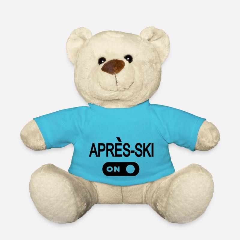 Ski Skiing Après-Ski - Teddy Bear - atoll blue