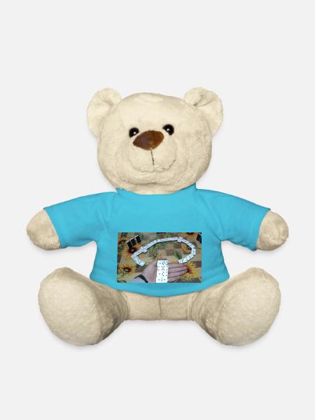 Domino - Nounours - bleu outremer