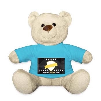 JOIN THE YELLOW TEAM - Teddy - Atollblau - Vorne
