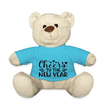 Cheers to the New Year - Teddy - Atollblau - Vorne