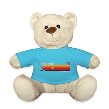 Vintage vieilli à la perfection - Nounours - bleu outremer - Devant