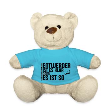 Lustiges Zitat des Professor #1.2 - Teddy - Atollblau - Vorne