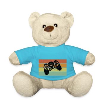 Vintage Retro Gaming Controller - Teddy - Atollblau - Vorne