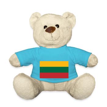 Lithuania - Teddy Bear - atoll blue - Front