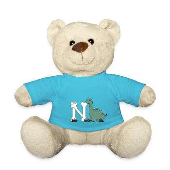 Buchstabe N - Teddy - Atollblau - Vorne