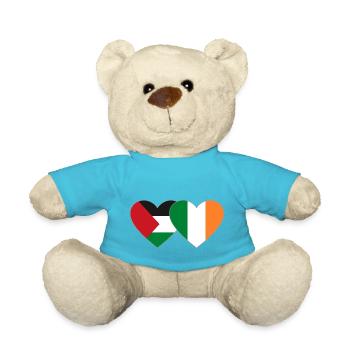 Drapeau de la Palestine et de l’Irlande - Nounours - bleu outremer - Devant