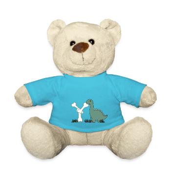 Letter Y - Teddy Bear - atoll blue - Front