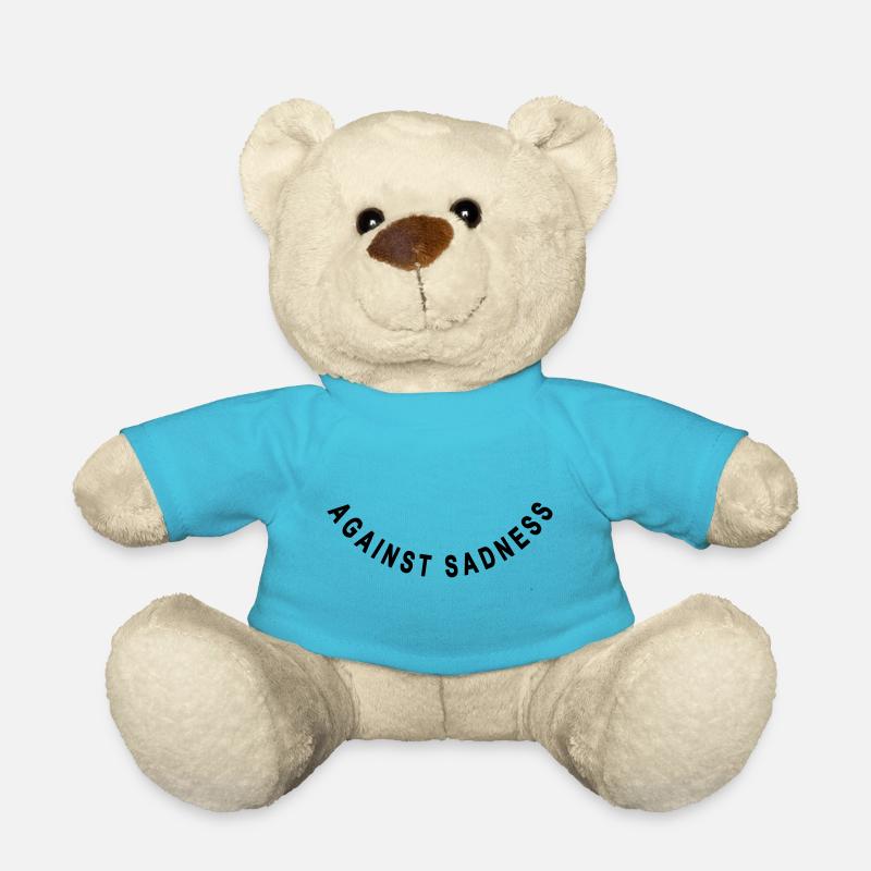 against sadness (smiley) - Nounours - bleu outremer