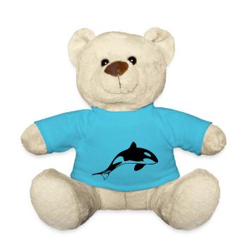 Orca - Teddy Bear - atoll blue - Front