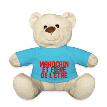 Moroccan and proud to be - Teddy Bear - atoll blue - Front