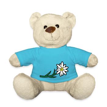 Blumen und Kräuter: Edelweiss - Teddy - Atollblau - Vorne