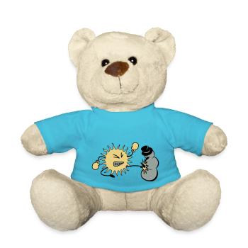 sun kicks snowman - Teddy Bear - atoll blue - Front