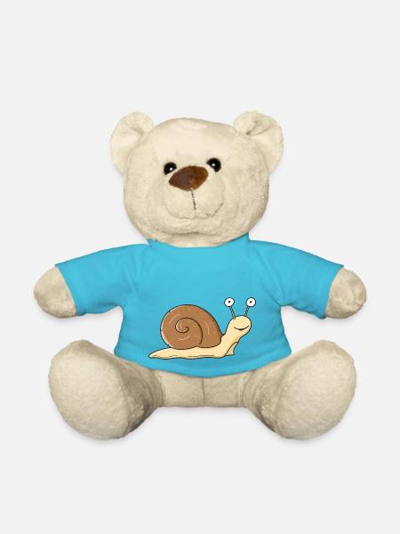 Doux escargot - Nounours - bleu outremer