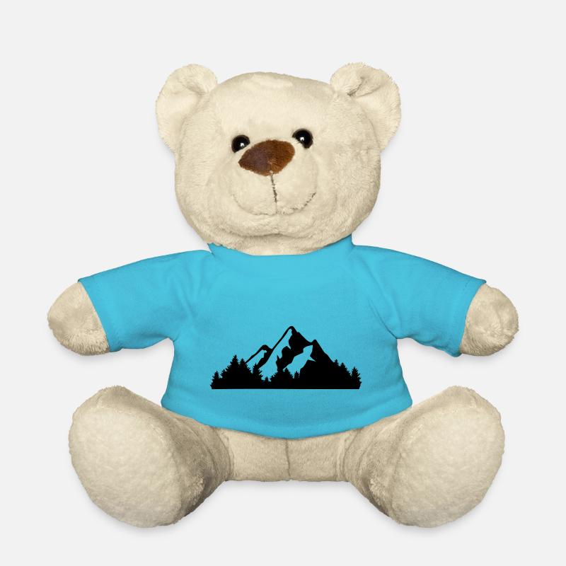 Berge und Wald - Teddy - Atollblau