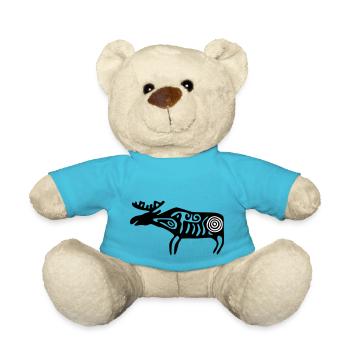 Elch Sámi Samen - Teddy - Atollblau - Vorne