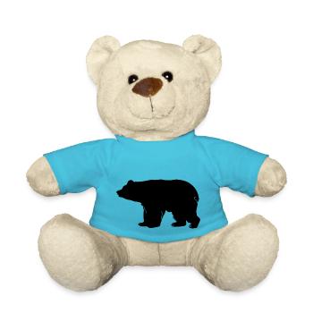 Silhouette d’ours - Nounours - bleu outremer - Devant