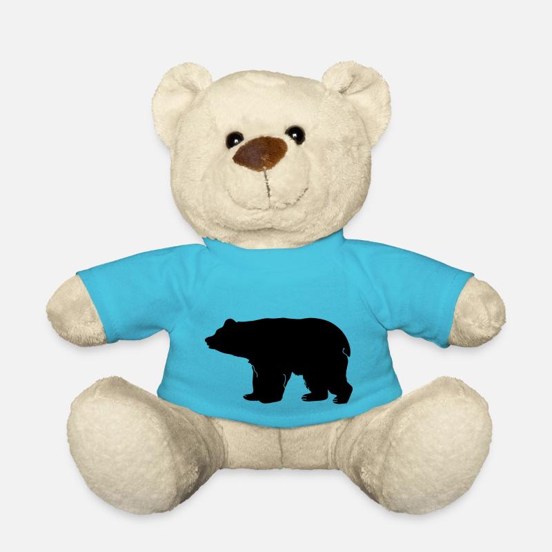 Silhouette d’ours - Nounours - bleu outremer