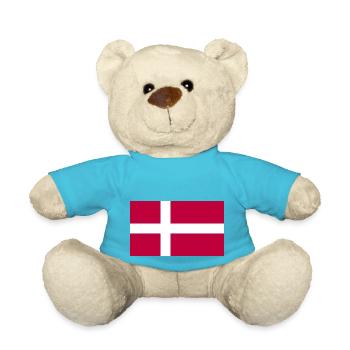 Danemark Drapeau danois Danmark Denmark - Nounours - bleu outremer - Devant
