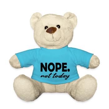 Nein, heute nicht - Teddy - Atollblau - Vorne