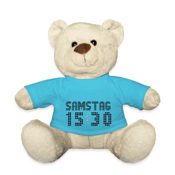 Samstag 15:30 Uhr Fussball Bundesliga - Teddy - Atollblau - Vorne