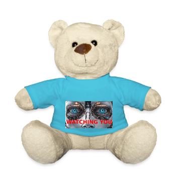 Ich beobachte dich - Teddy - Atollblau - Vorne
