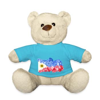 Philippines drapeau philippin fierté je cadeau - Nounours - bleu outremer - Devant