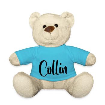 Nom - Collin - Nounours - bleu outremer - Devant