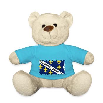 Bosnie-Herzégovine europe sarajavo drapeau mostar - Nounours - bleu outremer - Devant