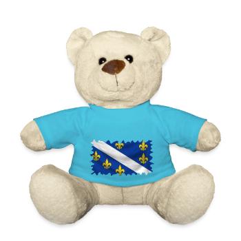 Bosnie-Herzégovine europe sarajavo drapeau mostar - Nounours - bleu outremer - Devant