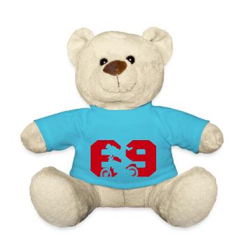 Moto 69 motard - Nounours - bleu outremer - Devant