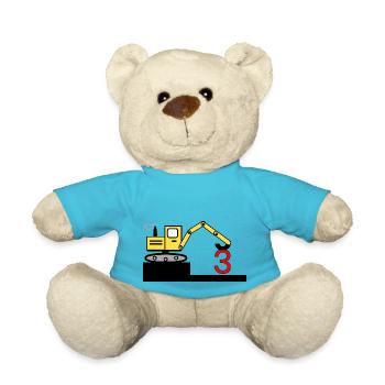 Excavatrice - Nounours - bleu outremer - Devant