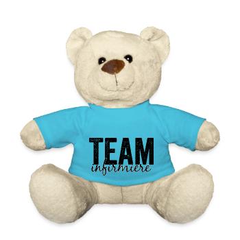 Team infirmiere - Nounours - bleu outremer - Devant