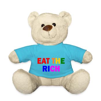 Eat the rich - Teddy - Atollblau - Vorne