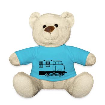 BR 221 linie halb schwarz - Teddy - Atollblau - Vorne