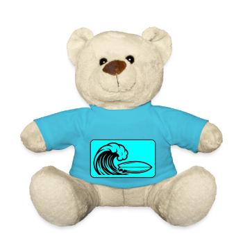Surfbrett Welle - Teddy - Atollblau - Vorne