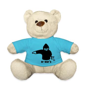 er war's - links - Teddy - Atollblau - Vorne