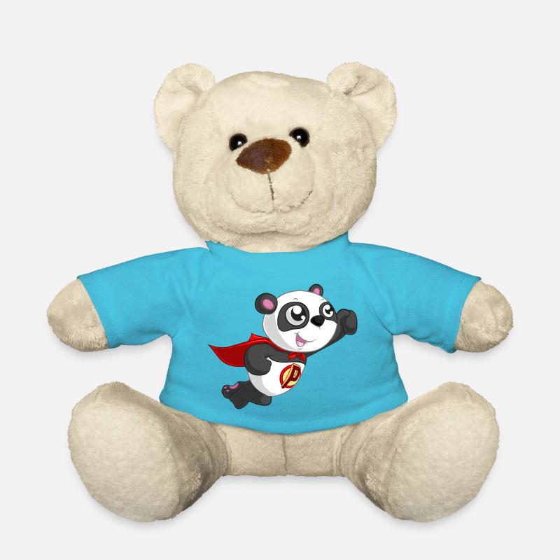 Panda super-héros - Nounours - bleu outremer